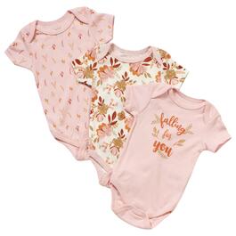 Baby Girl &#40;NB-9M&#41; Le Top 3pk. Floral Falling for You Bodysuits