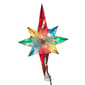 Kurt Adler Multicolor Capiz Bethlehem Star Treetop w/ Gem Center - image 5