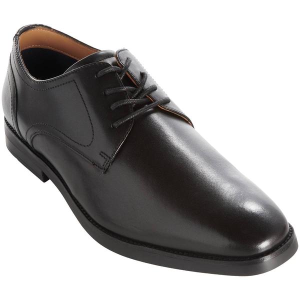 Mens Johnston & Murphy Borland Plain Toe Black Oxfords - image 