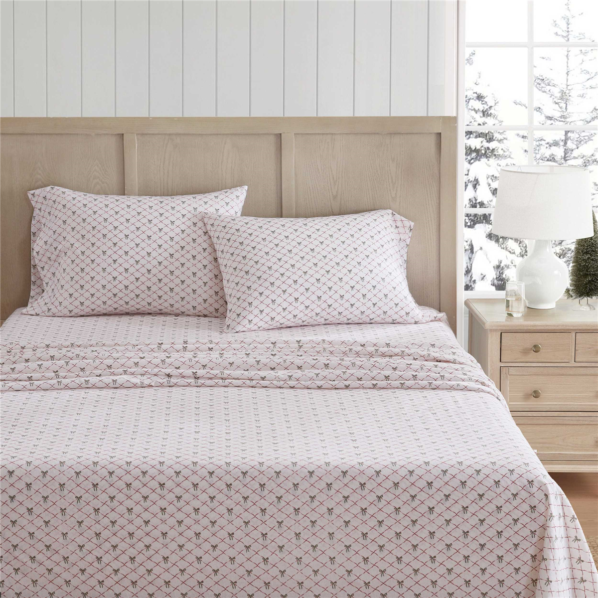 Martha Stewart Holiday Bows Sheet Set