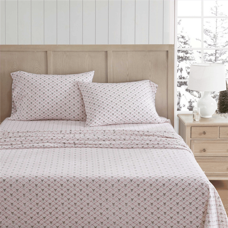 Martha Stewart Holiday Bows Sheet Set