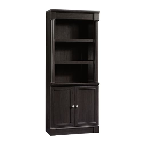 Sauder Palladia Library with Doors - Wind Oak - image 