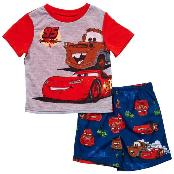 Toddler Boy Disney CARS(tm) Tow And Lightning Tee And Shorts Pajamas - image 