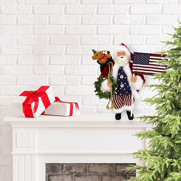 Santa''s Workshop 12in. American Santa