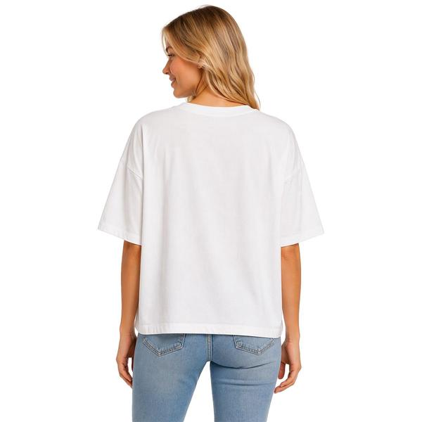 Juniors Hunter & Brown Influencer Boxy Crew Neck Tee