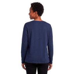 Womens Hasting & Smith Long Sleeve Tossed Holiday Icons Tee