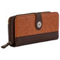 Womens Stone Mountain Tooled Large Zip Around Wallet - image 2