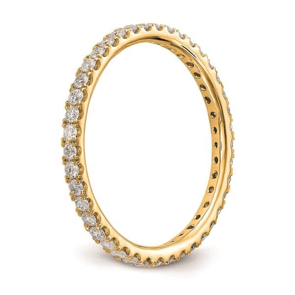 Pure Fire 14kt. Yellow Gold Lab Grown Diamond Eternity Band