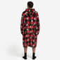 Mens Peanuts™ Snoopy Plaid Pajama Hoodie - Red/Black - image 4