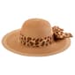 Womens Madd Hatter Leopard Scarf Floppy Hat - image 1