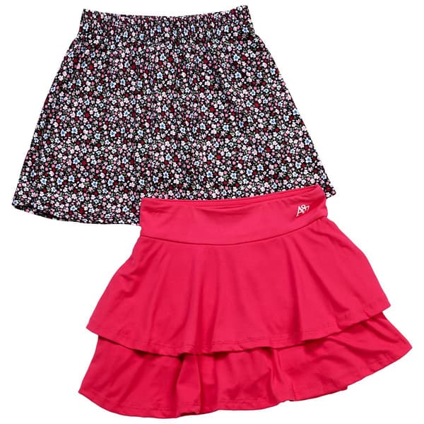 Girls (7-16) Aeropostale 2pk.Floral/Ruffle Skorts