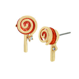 Betsey Johnson Gold-Tone & Stone Gem Lollipop Stud Earrings
