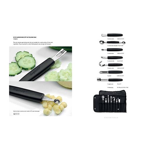 BergHOFF Essentials 8pc. Garnishing Tool Set and Case