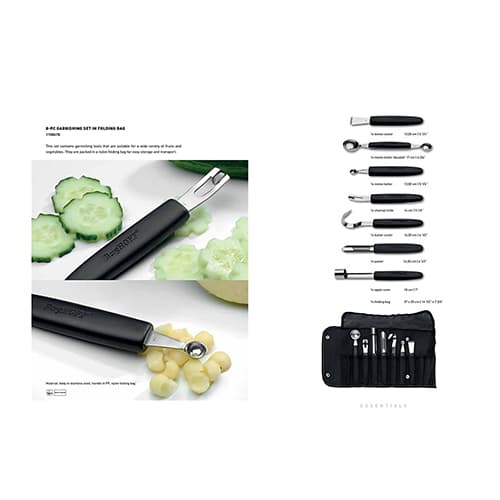 BergHOFF Essentials 8pc. Garnishing Tool Set and Case