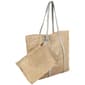 Sun ''N'' Sand Metallic Crochet Tote with Pouch - image 3