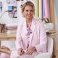 Womens Kasper One Button Stretch Crepe Collar Jacket - image 1