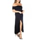 Plus Size 24/7 Comfort Apparel Off The Shoulder Midi Dress - image 2