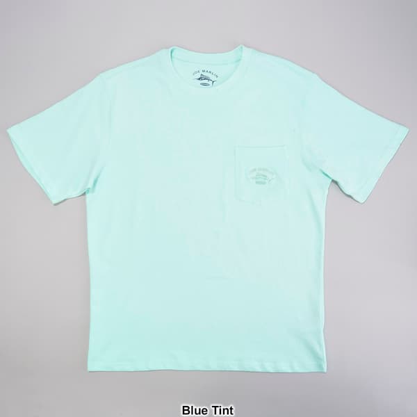 Mens Joe Marlin Embroidered Pocket Tee