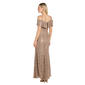 Womens R&M Richards Cold Shoulder Sweetheart Neck Sequin Gown - image 2