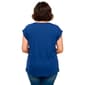 Plus Size Rio & Rian Dolman Sleeve Henley Crochet Lace Blouse - image 5