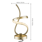 Infibrite Golden 16in. Swirl Touch Dimming LED Table Lamp - image 7