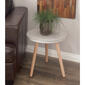 9th & Pike&#174; Fiber Clay And Beech Wood Accent Table - image 2