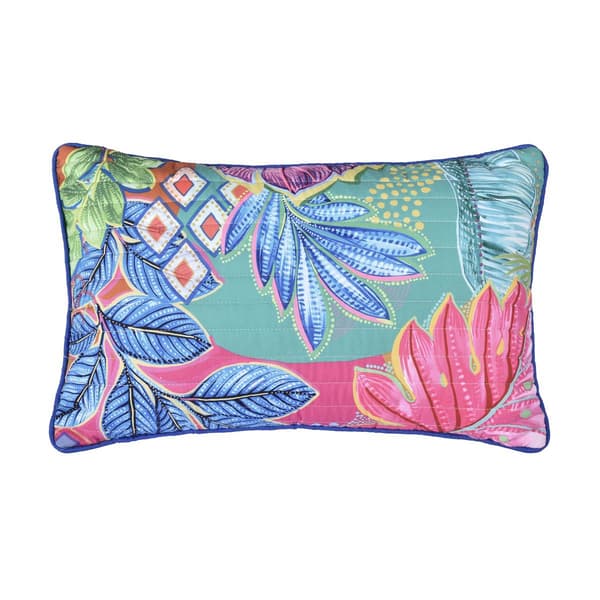 J. Queen New York Hanalei Quilted Boudoir Decor Throw Pillow