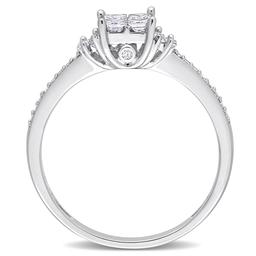 Diamond Classics™ 14kt. White Gold 1/2ctw. Diamond Quad Ring