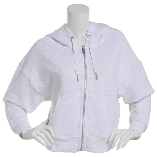 Womens Calvin Klein Performance Fleece Zip Front Hoodie Jacket - image 