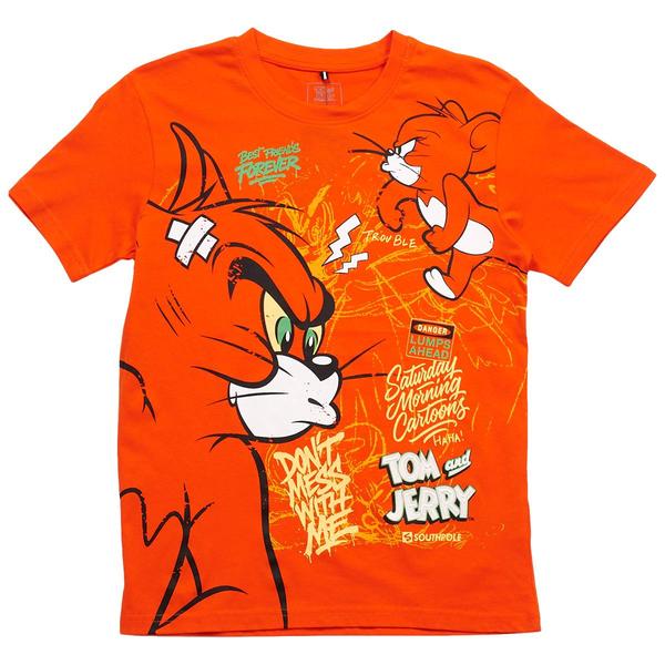 Boys (8-20) SOUTHPOLE(R) Tom & Jerry Dont Mess Short Sleeve Tee