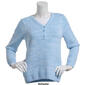 Womens Hasting & Smith Long Sleeve Two in One Marled Sweater - image 3
