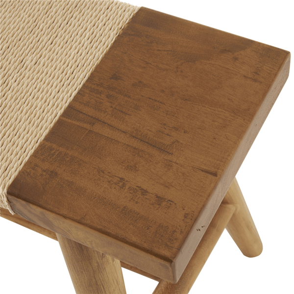 9th & Pike® Traditional Brown Wood Bench