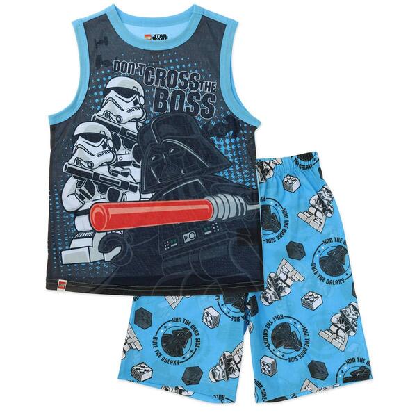 Boys LEGO&#40;R&#41; Star Wars&#40;R&#41; Darth Vader Tank Top & Shorts Pajama Set - image 