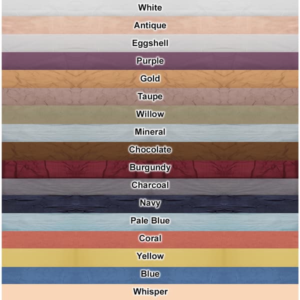 Erica Crushed Voile Ascot Valance- 51x24