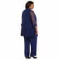 Plus Size R&M Richards 2pc. Beaded Pantsuit Sheer Jacket Set - image 2