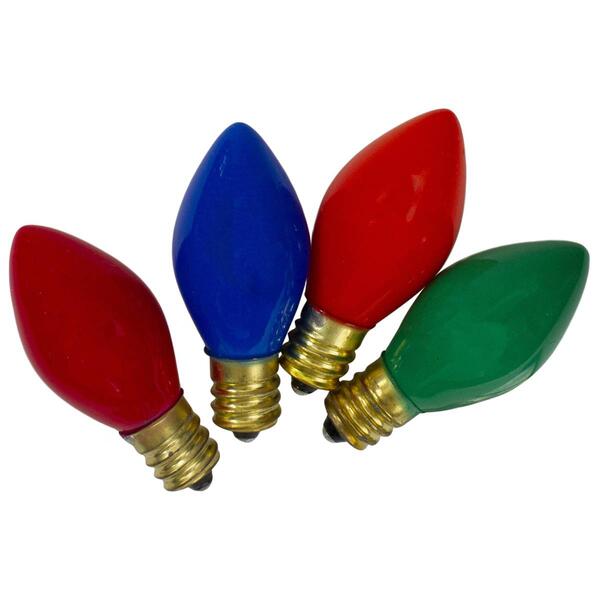 Northlight Seasonal C7 Multi-Color Replacement Bulbs - Pack of 4 - image 