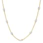 Sterling Silver Station with Moon Chain Necklace - image 1