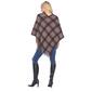 Womens White Mark Plaid Dakota Poncho - image 2