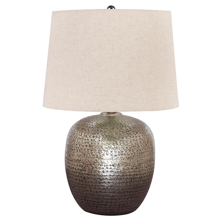 Signature Design by Ashley Antique Silver Aluminum Table Lamp