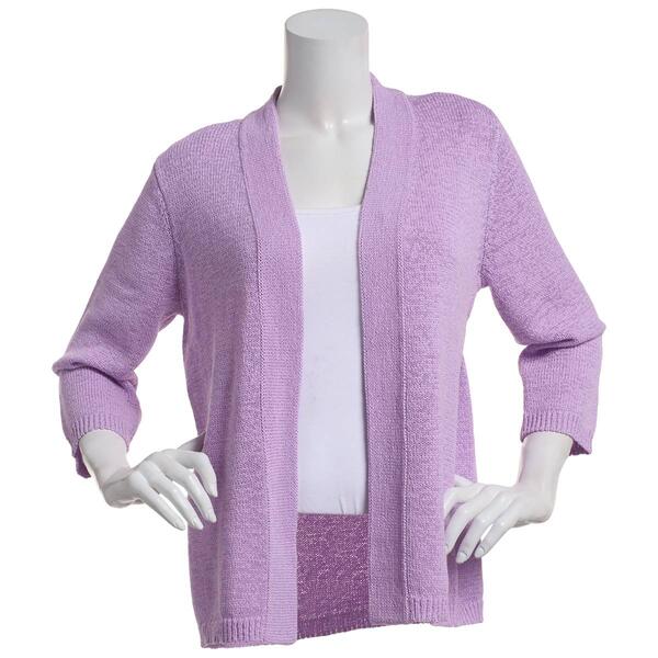 Plus Size Preswick & Moore 3/4 Sleeve Open Front Cardigan - image 