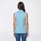 Womens Court Haley Sleeveless Zip Front Web Abstract Polo - image 2