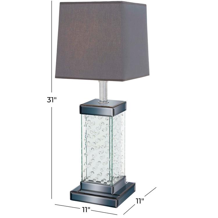 9th & Pike® Grey Glass Glam Table Lamp