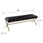 Southern Enterprises Clairvoix Faux Leather Bench - image 5
