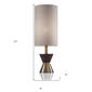 HomeRoots 23in. Brass Metal and Wood Table Lamp - image 4