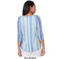 Womens Ruby Rd. Must Haves II Knit Candy Stripe Tee - image 2