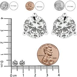Haus of Brilliance 1 1/2ctw. Lab Grown Diamond Stud Earrings