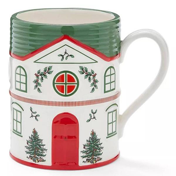 Spode Christmas Village Mug - Green - image 