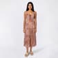 Juniors Angie Wide Strap Emma Tie Front Midi Dress - image 1