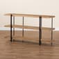 Baxton Studio Tarah Industrial Brown/Black Metal Console Table - image 7