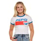 Juniors C-Life Pepsi Logo Ringer Baby Tee - image 1